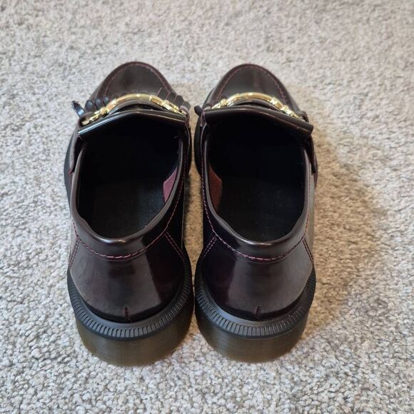 Dr. Martens Women's  Size 7 Adrian Snaffle Leather Loafer 'Cherry Red' - Picture 3 of 6